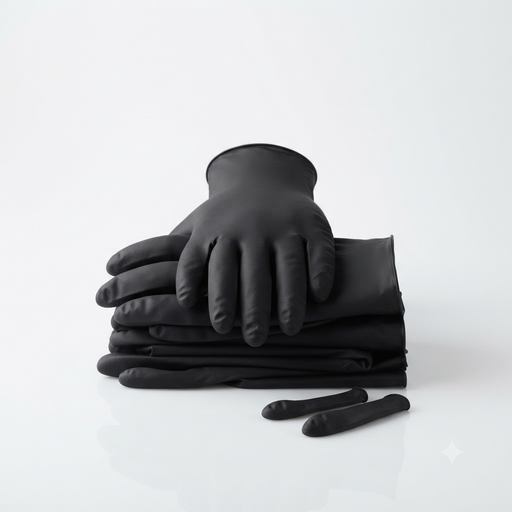 Vinyl Black Gloves